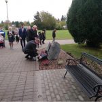 Odsłonięcie tablicy i ławeczki upamiętniającej Wioletty Majki - Stangret